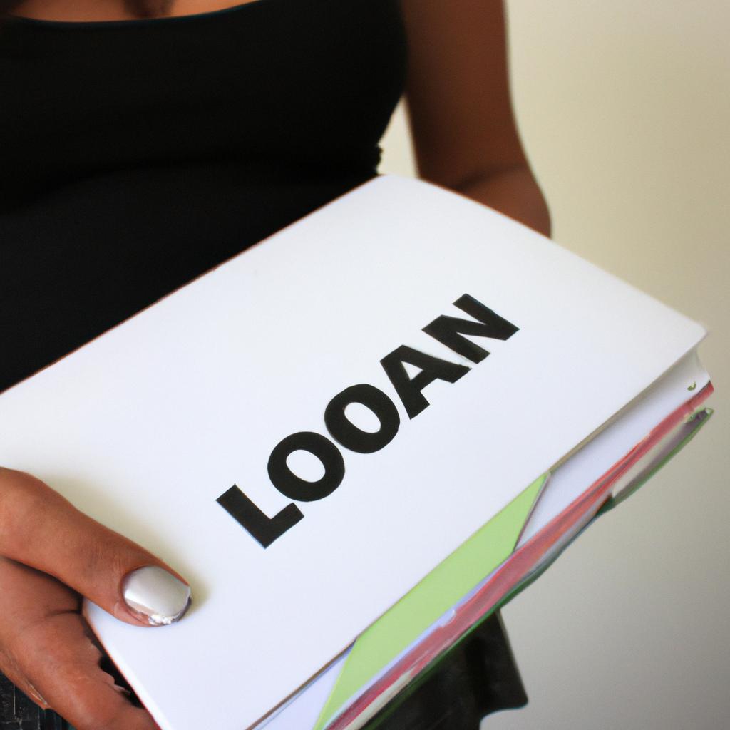 Person holding a loan directory