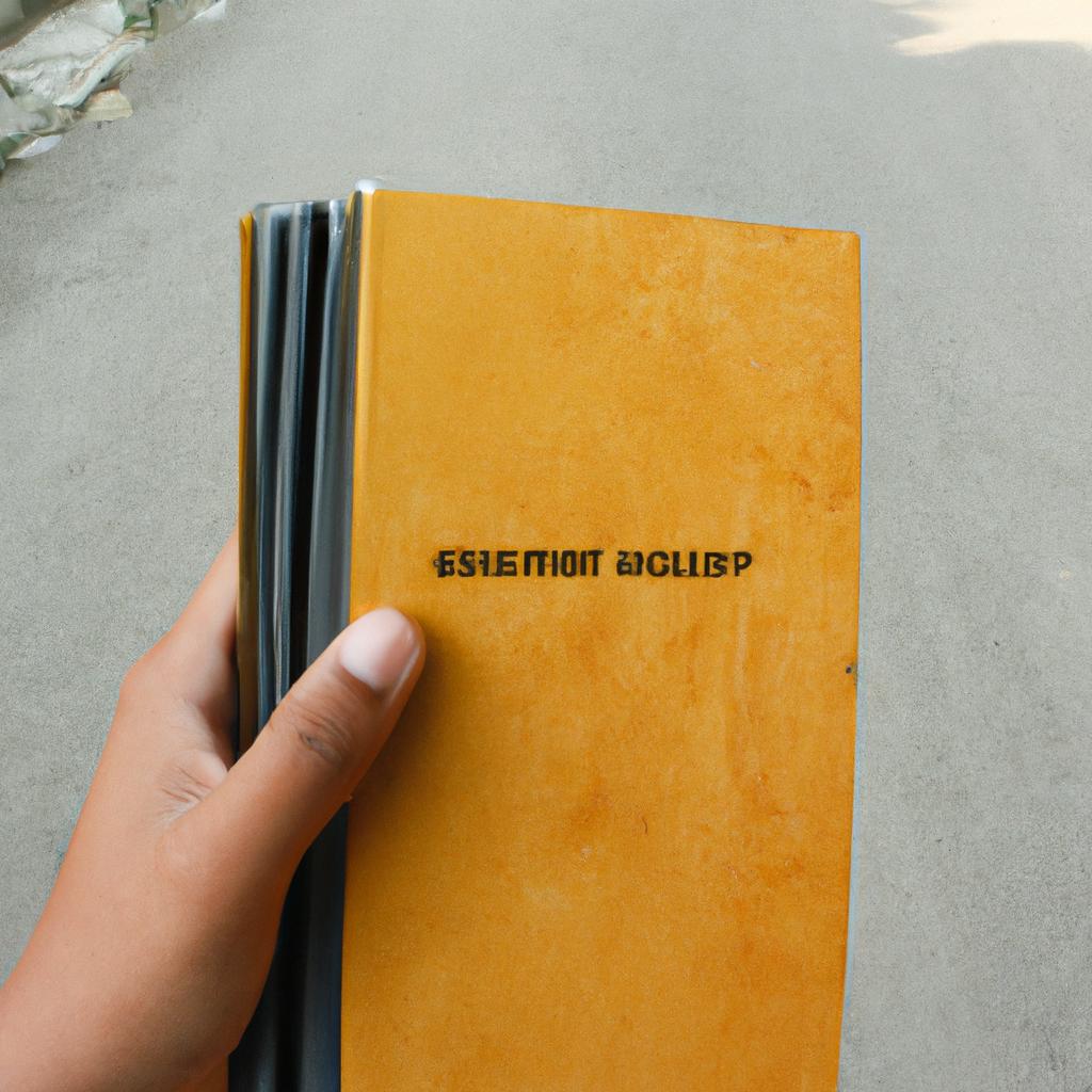 Person holding a directory book